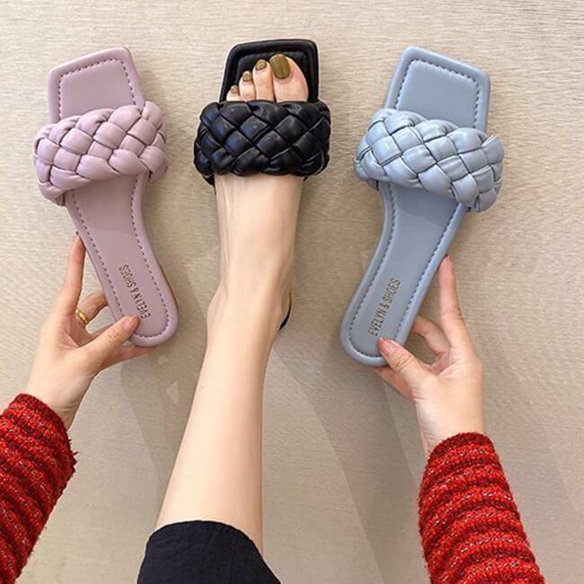 French Twist Purple Sandals
