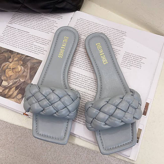 French Twist Blue Sandals