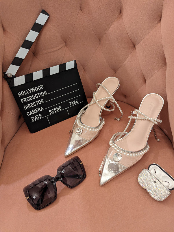 Pearly Whites Heels
