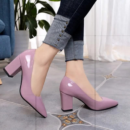 Razor Sharp Burgundy Heels
